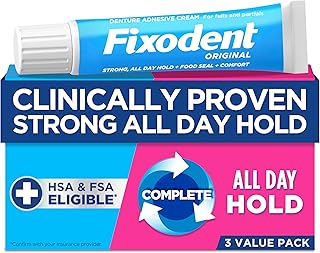 Complete Original Denture Adhesive Cream, 2.4 oz, 3 PACK