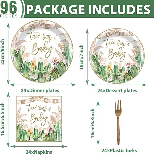 Miniatura 205 de 96 piezas de suministros de fiesta de cumpleaños florales de cumpleaños, platos de papel, servilletas, flores de oro rosa, decoraciones de fiesta