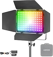 Godox LP600R RGB LED Video Light: 60W 1800K-10000K 9270Lux Panel, 14 FX Effects, APP Control, CRI 96+ Barndoor for Photography Videography