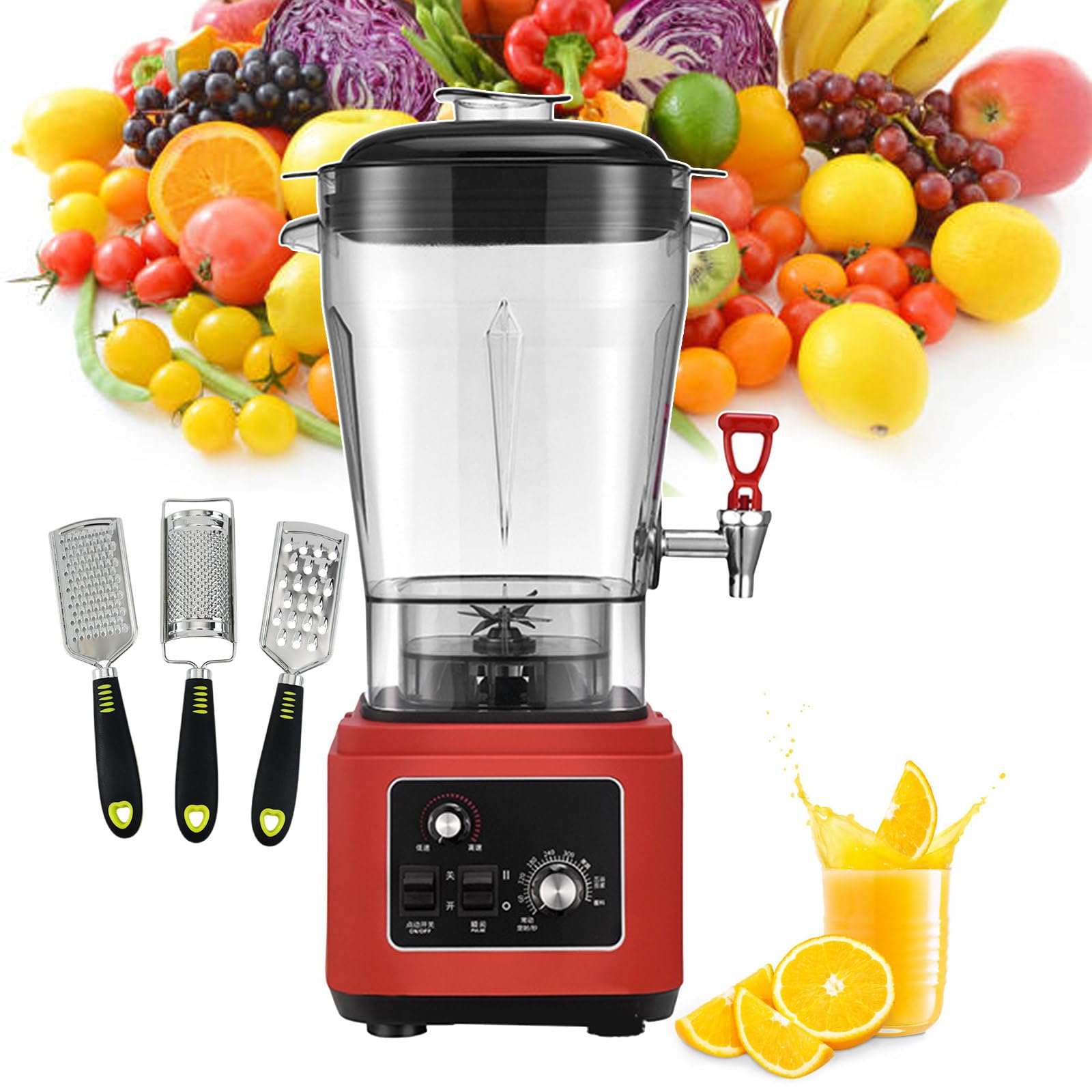 AYCDL Countertop Blenders, Smoothie Maker, Grinder, Juicing Cooking Machine, Commercial Juice Blender,Food Processors,11L,11L