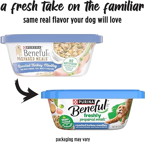 Miniatura 2 de Comidas preparadas Purina Beneful, comida para perro, paquete surtido, 10onzas Tubo, paquete de 8