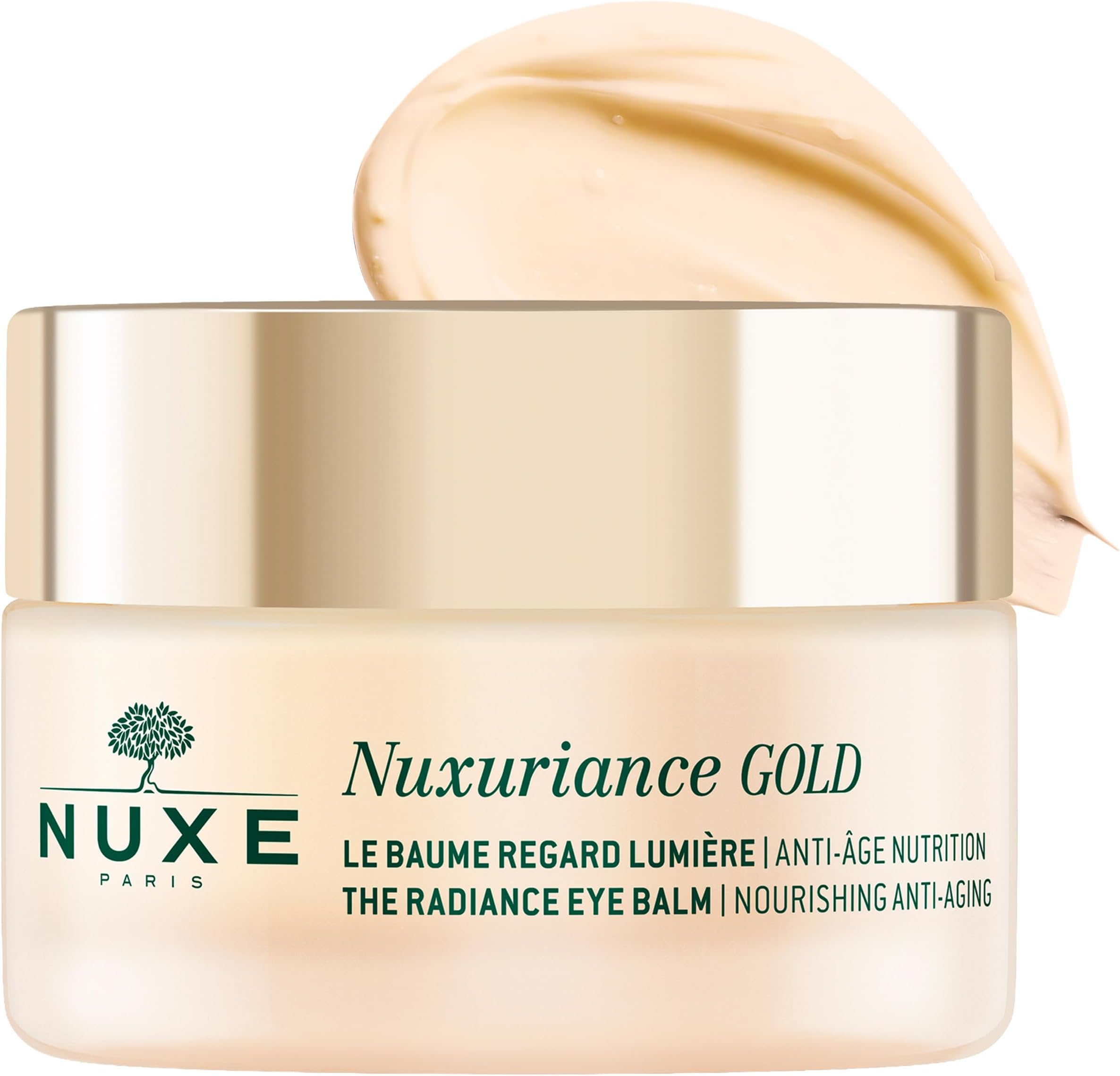 Nuxuriance Gold Radiance Eye Balm with Hyaluronic Acid, 0.51 Fl Oz
