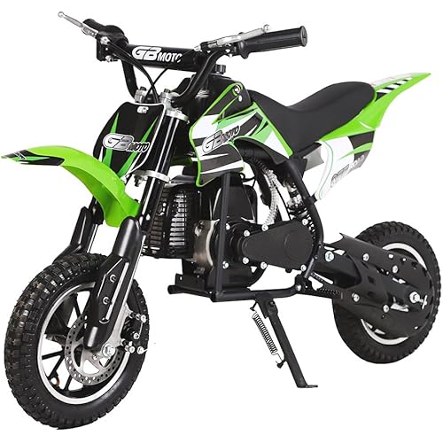 TOXOZERS Dirt Bike 49cc 2 Stroke Mini Gas Scooters - Powersports Kids Motorcycle Gas Scooter for Girls and Boys,Off Road Racing Motorcoss Bike
