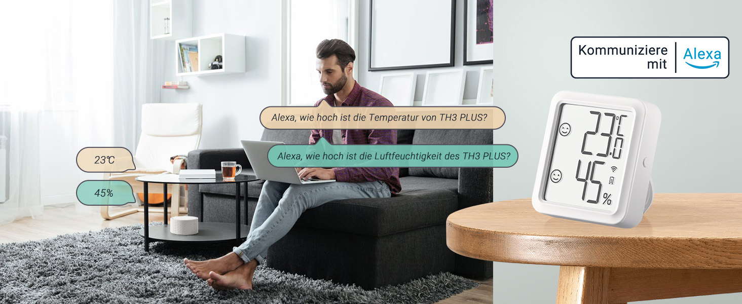 Inkbird Th3 Plus Inkbird Wlan Thermometer Hygrometer, IBS-TH3 Plus Innenraum-Temperatur-Feuchtigkeitssensor Mit Wiederaufladbarem Akku, LCD-Display, App-Benachrichtigung, Datenspeicher-Export, Für Gewächshaus, Zuhause Binnentemperatuur Vochtigheid Sensor Inkbird Th3 Plus Inkbird Wlan Thermometer Hygrometer, IBS-TH3 Plus Innenraum-Temperatur-Feuchtigkeitssensor Mit Wiederaufladbarem Akku, LCD-Display, App-Benachrichtigung, Datenspeicher-Export, Für Gewächshaus, Zuhause Binnentemperatuur Vochtigheid Sensor