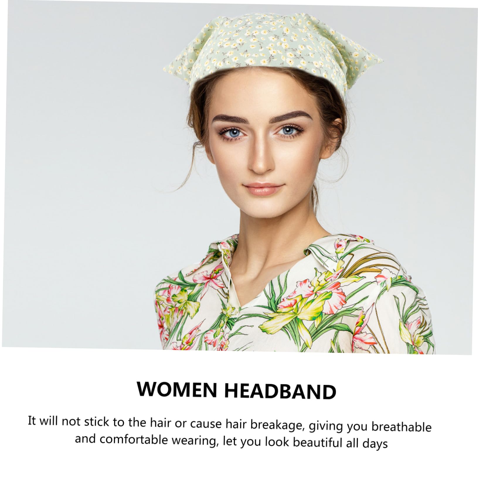 Healeved Pañuelos Mujer 18 Piezas Triangular Hair Band Hair Ties Turbante Elástico Bandanas Pañuelo Diademas Para Pañuelos Para El