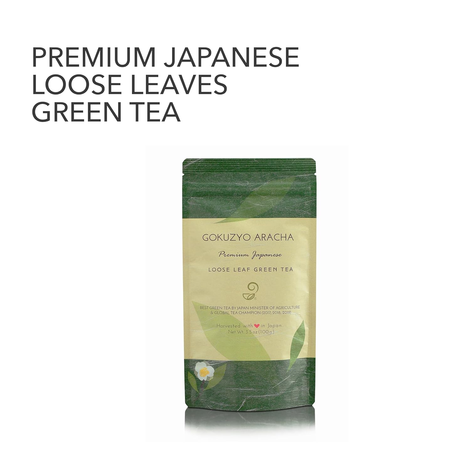 Japanese Green Tea Co. Gokuzyo Aracha (100g) – Japanese Green Tea Loose Leaf – High-Grade, Deep Steamed Unrefined Loose Leaf Brew – Crude Fukamushicha with Rich Aroma and Bold Taste