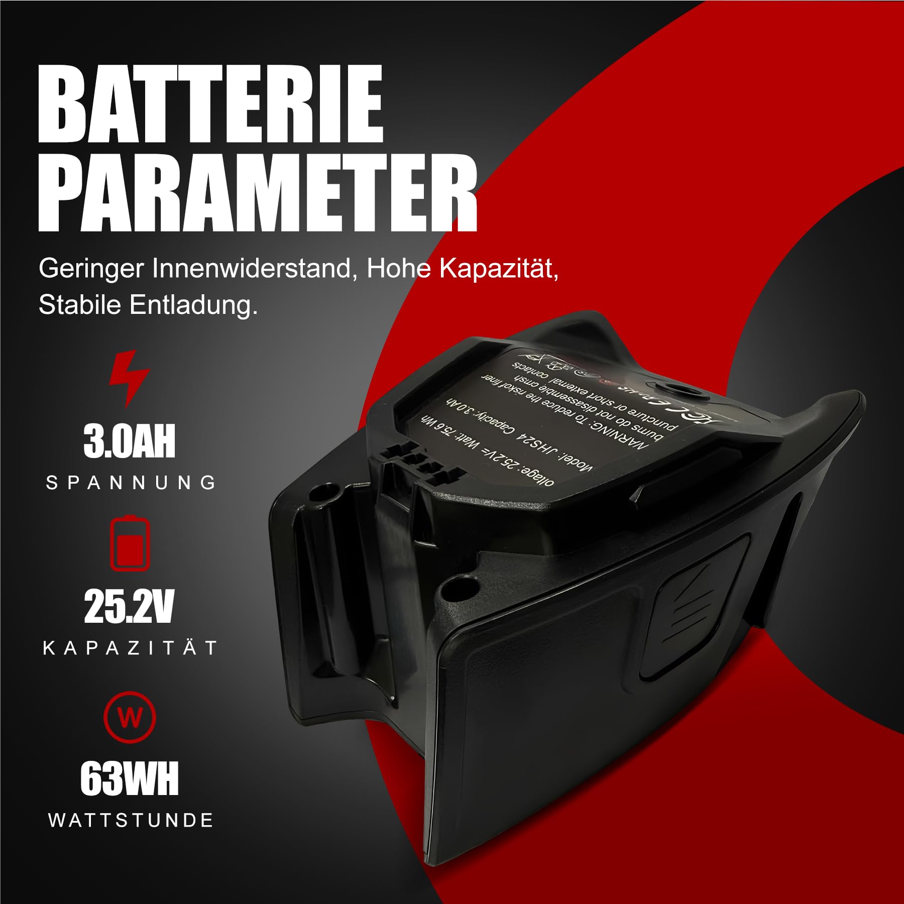 Batterie de rechange 3,0 Ah pour aspirateur à manche sans fil Miele Triflex HX1 & HX2, compatible avec AP01 AP02 HX-LA 11384710 batterie lithium-ion 25,2 V, compatible avec HX1 Pro, Cat & Dog, HX2