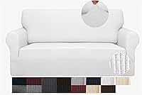 Vista 17 de JIVINER Fundas de sofá de alta elasticidad para sofás de 3 cojines, funda elástica de jacquard de 1 pieza, funda de sofá antideslizante con parte