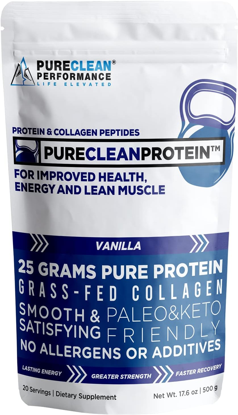 PureClean Protein Powder with Collagen Peptides, EEAs