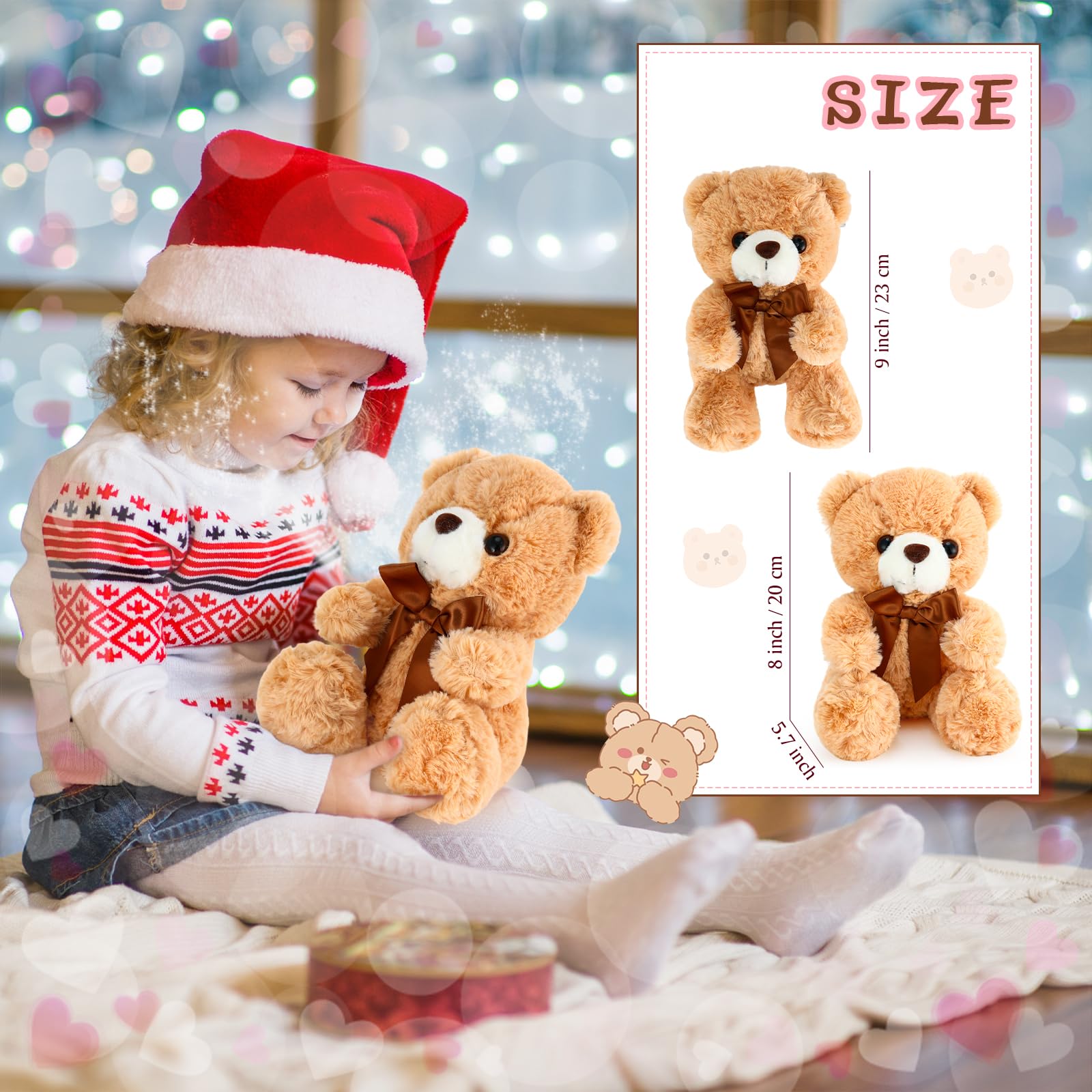 Sotiff 12 Mini Osos De Peluche De 4 Pulgadas Pequeño Oso Peludo Muñeca