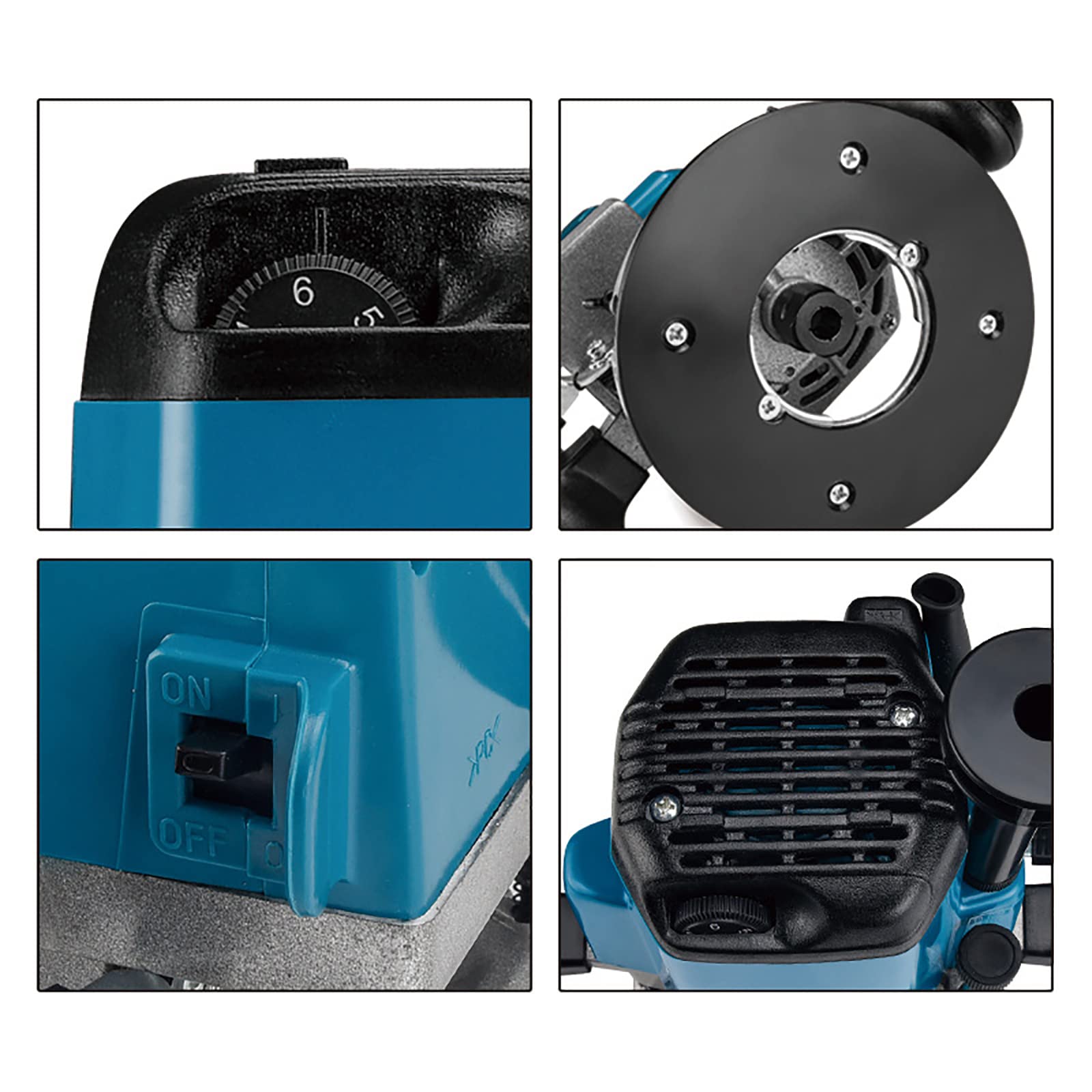 Fresadora De Corte, 2200w Velocidad Sin Carga 9000-2000r/min, Voltaje 110/220V, Regulación De Velocidad De 6 Velocidades, 6,35/9,52/12,7 Mm, Cortadora De Madera Profesional Con Accesorios
