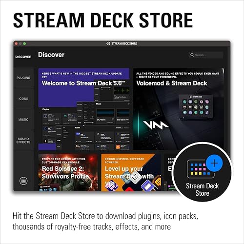 Miniatura 7 de Elgato Stream Deck MK2 Controlador de estudio 15 teclas macro activa acciones en aplicaciones y software como OBS Twitch YouTube y más funciona con