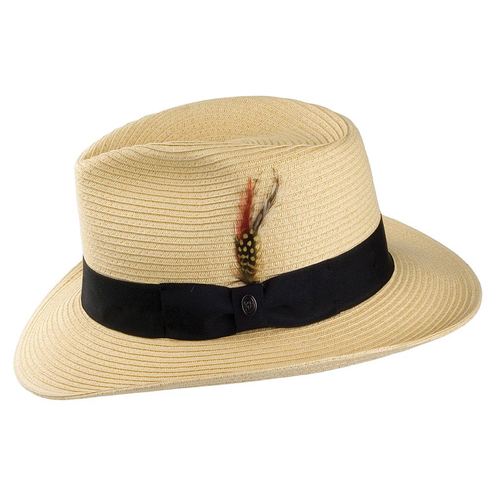 Jaxon & James Chapeau Fedora Été en Paille Summer C- Crown Naturel