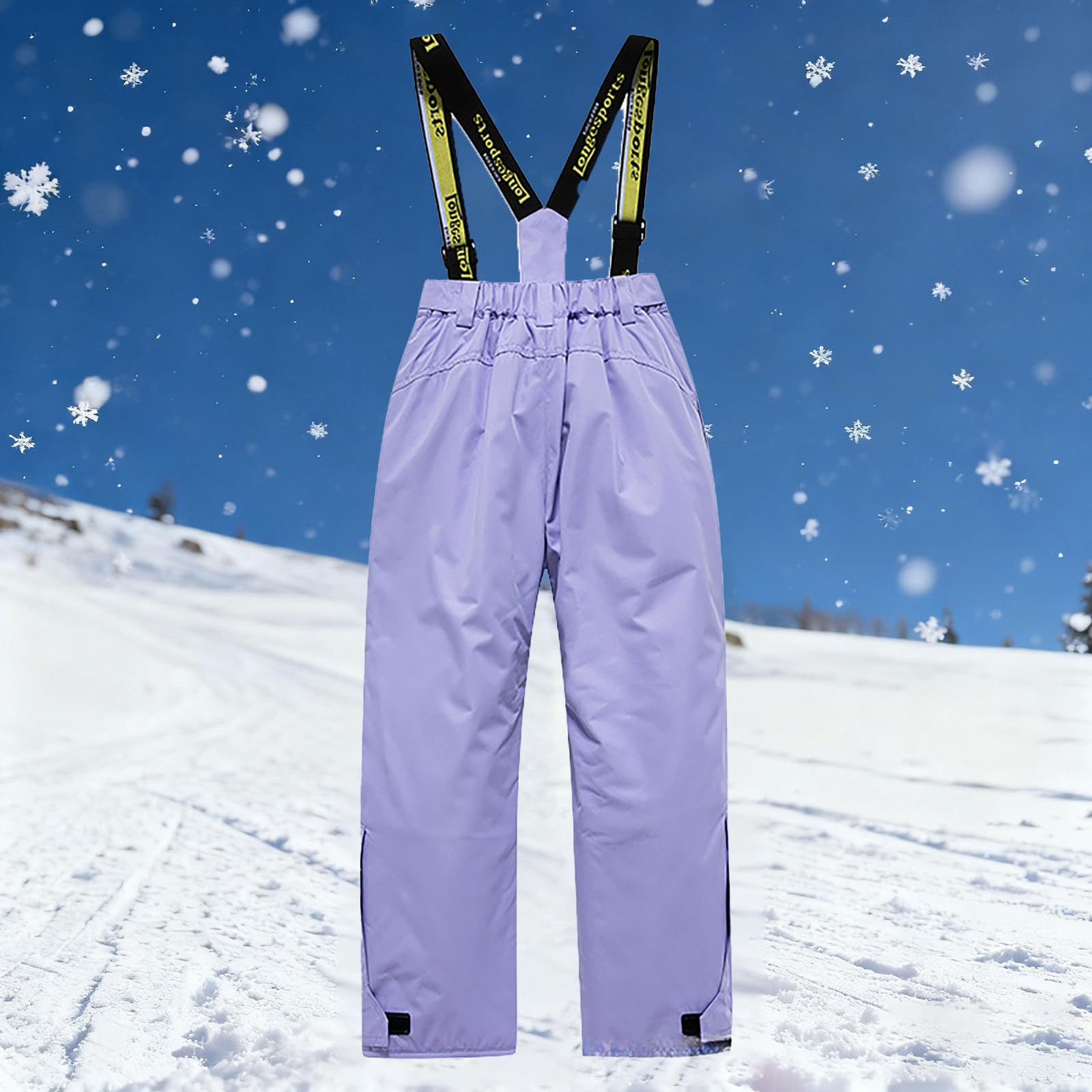Generisch Tuta da neve per bambini, antivento, giacca e pantaloni isolati, per ragazzi e ragazze, per attività all'aperto invernali