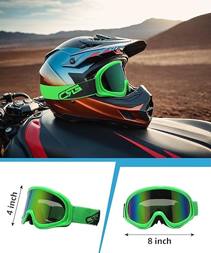 Miniatura 5 de CRG Sports - Lentes de sol para carrera de carretera de motocross ATV color verde, T815-3-5 T815-3-5