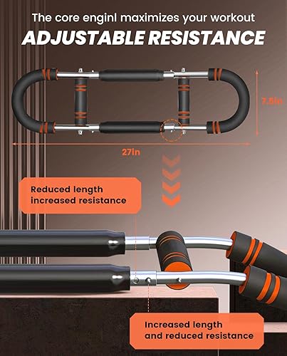 Vista 4 de 2026 New Saker PowerTwist Arm Trainer, Adjustable Forearm Strengthener, Arm Exercise and Chest Workout Equipment for Home Gym, for Men, Ideas for