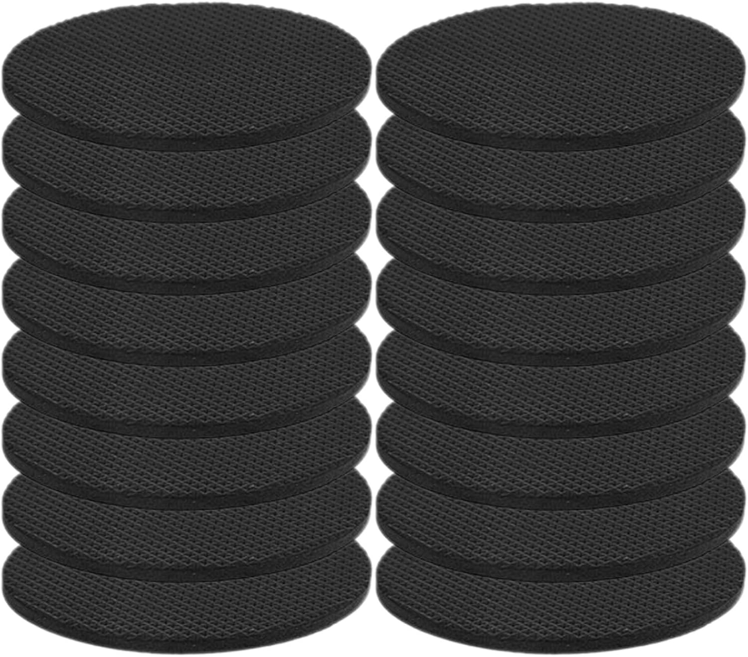 24pcs Cuttable Round Eva Table Leg Leveling Pads for Pool Table Floor Protection and Enhanced Stability in Game Rooms, Anti-Skid Black Foot Pads for Carpet, Wood, Concrete Floors