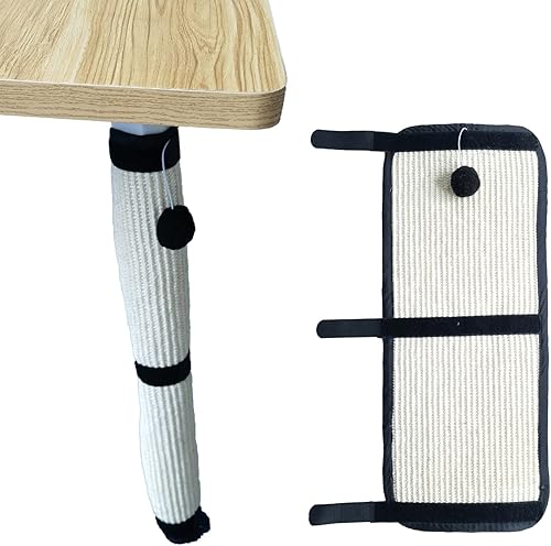 Protector de patas de mesa para raspar gatos con sisal natural y una bola para proteger muebles gatos mascotas