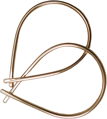 Miniatura 2 de Pendientes de aro en forma de pez en alambre relleno de oro amarillo sin cierre