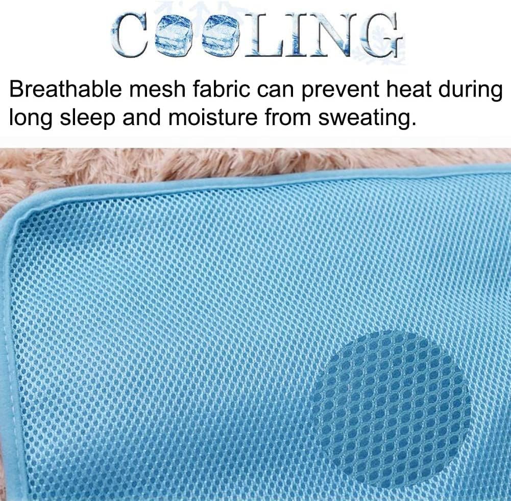 Coppthinktu Dog Cooling Mat for Dogs Self Cooling, Summer Dog Cooling Pad for Small Medium Large Dogs Cats, Pet Ice Silk Blankets Sleeping Mat, Outdoor Dog Self Cooling Crate Mats Washable Portable