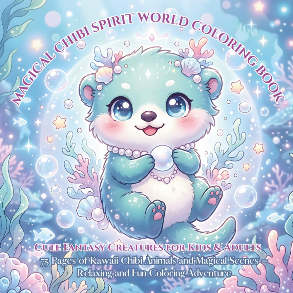 Magical Chibi Spirit World Coloring Book – Cute Fantasy Creatures for Kids & Adults: 75 Pages of Kawaii Chibi Animals and Magical Scenes – Relaxing ... in Magical Worlds – Cute Fantasy Creatures)