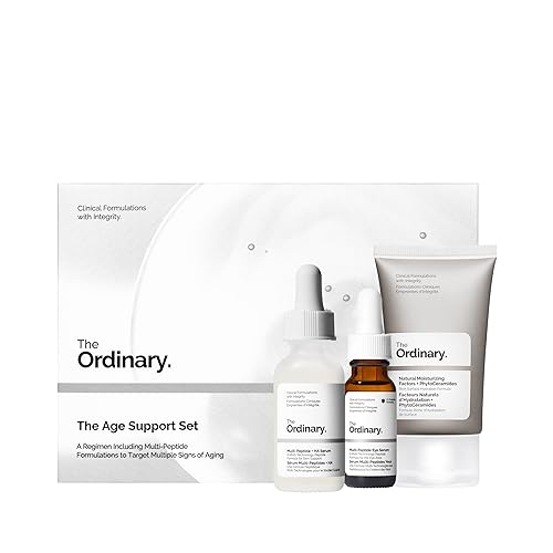 The Ordinary Set de Soporte para la Edad - Régimen de piel antienvejecimiento de 3 pasos con Multi-Péptido + HA, suero ocular Multi-Péptido y