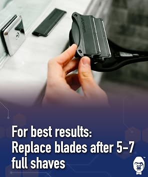 BakBlade Replacement Blade Cartridges for All 2.0 and 3.0 Models (12 Pack) | Dryglide Safety Technology, Titanium Plated, Shave Wet Or Dry, Easy to Replace, Lasts 5 - 7 Shaves