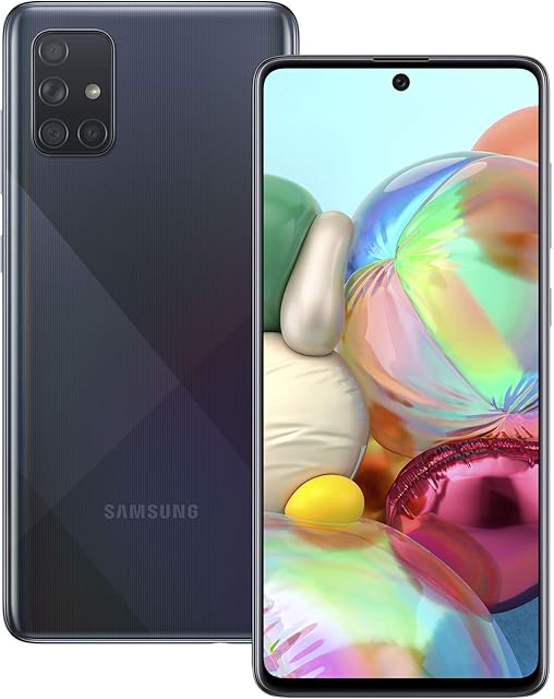 Samsung Galaxy A71 Dual-SIM 128 GB - Prism Crush Black (UK Version) (Renewed)