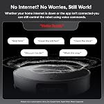 roborock Saros 10 Robot Vacuum and Mop, 22,000Pa Suction, 3.14-inch Ultra Thin, Auto Detachable Mop, AI Obstacle Avoidance, Auto Detergent Dispenser, Hot Water Mop & Dock Self Cleaning, Pet Friendly