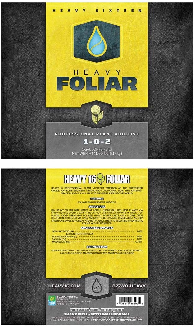 1 Liter - Foliar Spray NPK 1-0-2 Heavy 16 FS1L