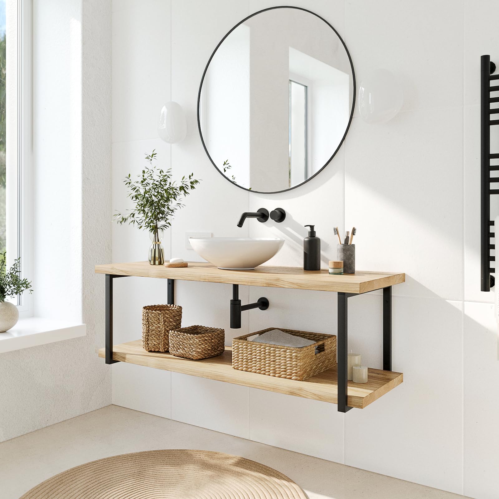 Organizer Da Scrivania In Rete D'Acciaio - Confezione Da 2, Nero, Per Documenti E File - Foto 12