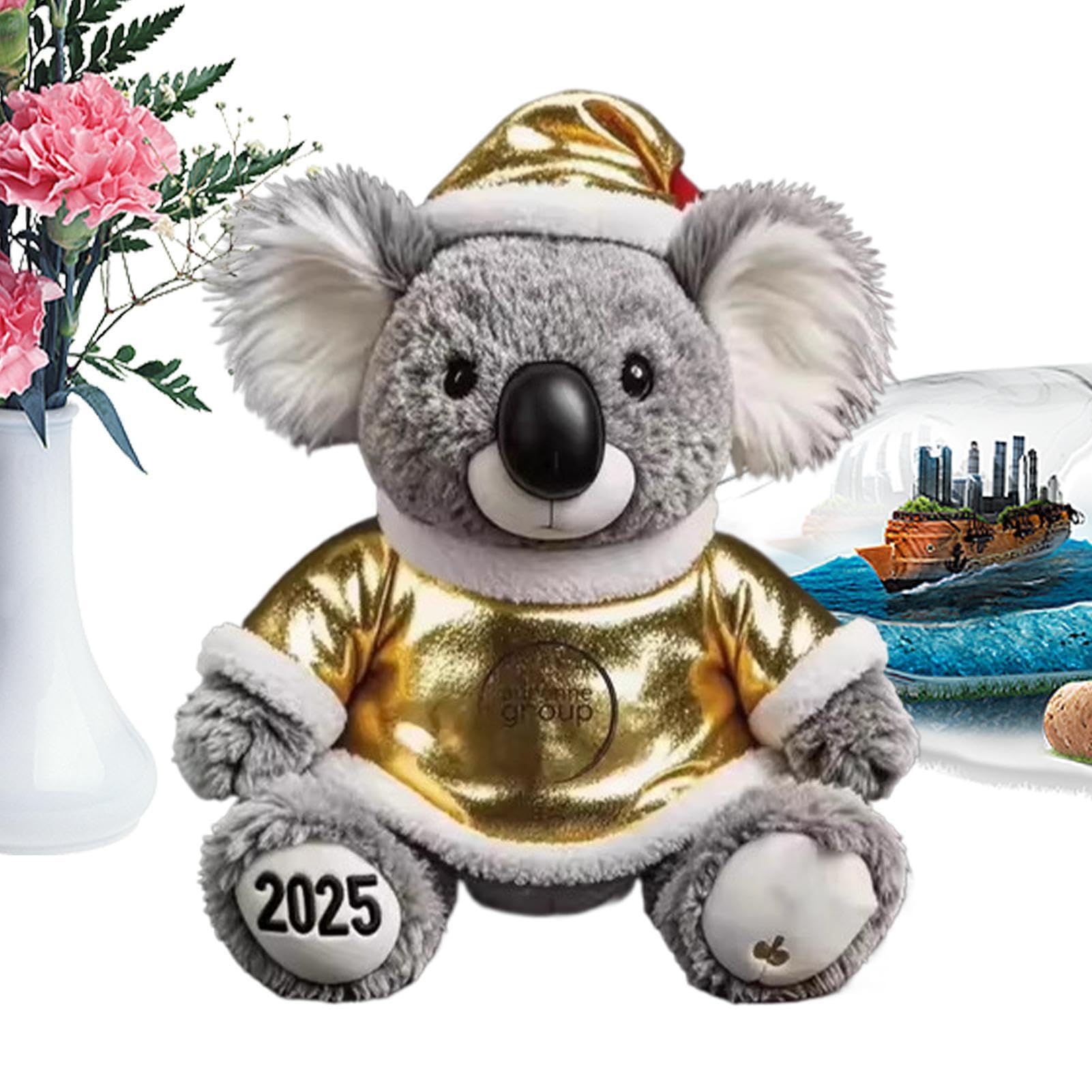 Generico Orso di Peluche Koala 25 cm Bambola Natalizia Adorabile