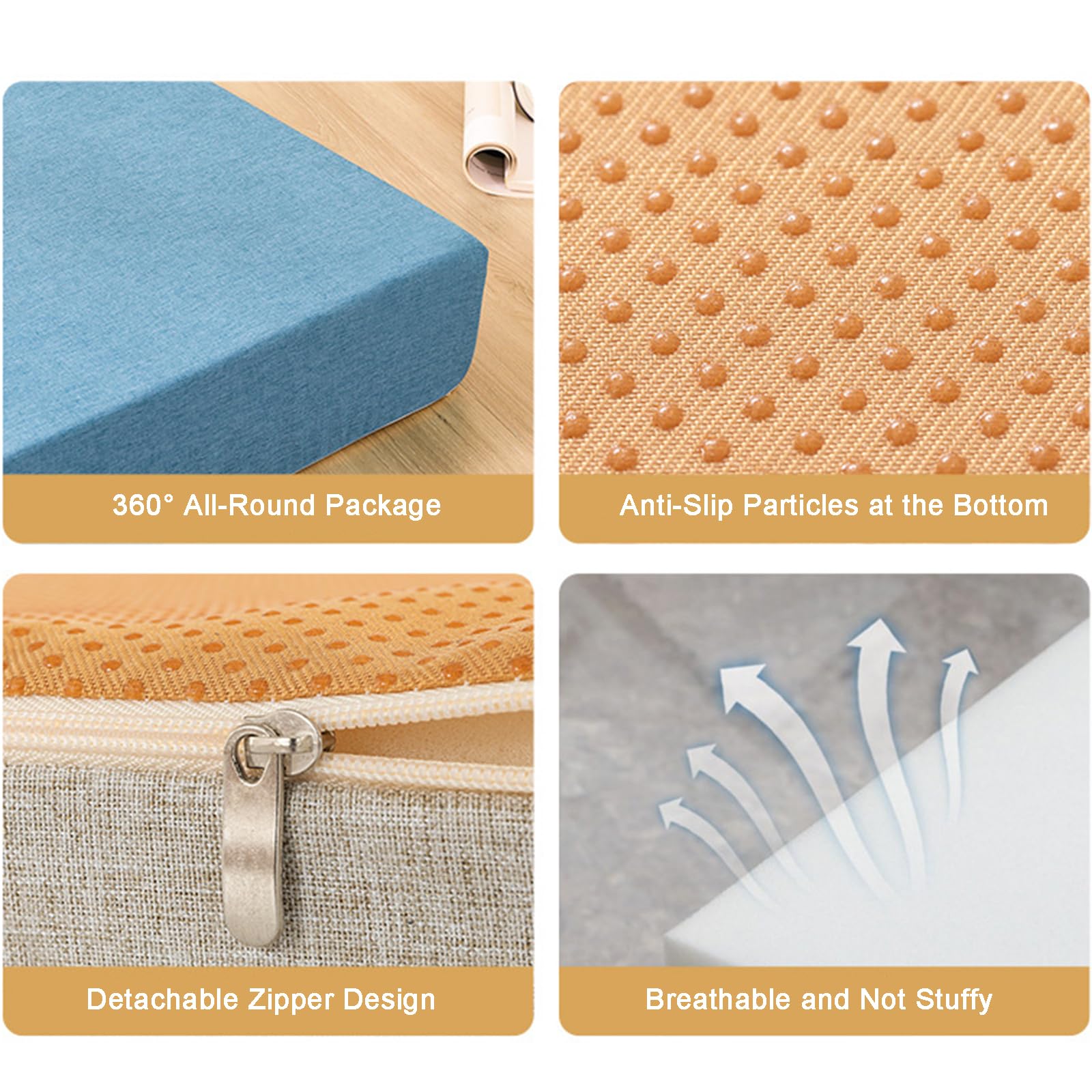 Cojín de banco para interiores y exteriores, 5 cm de grosor, extraíble, antideslizante, 150 x 60 cm, perfecto para patio, jardín, uso doméstico, cómodo accesorio de asiento