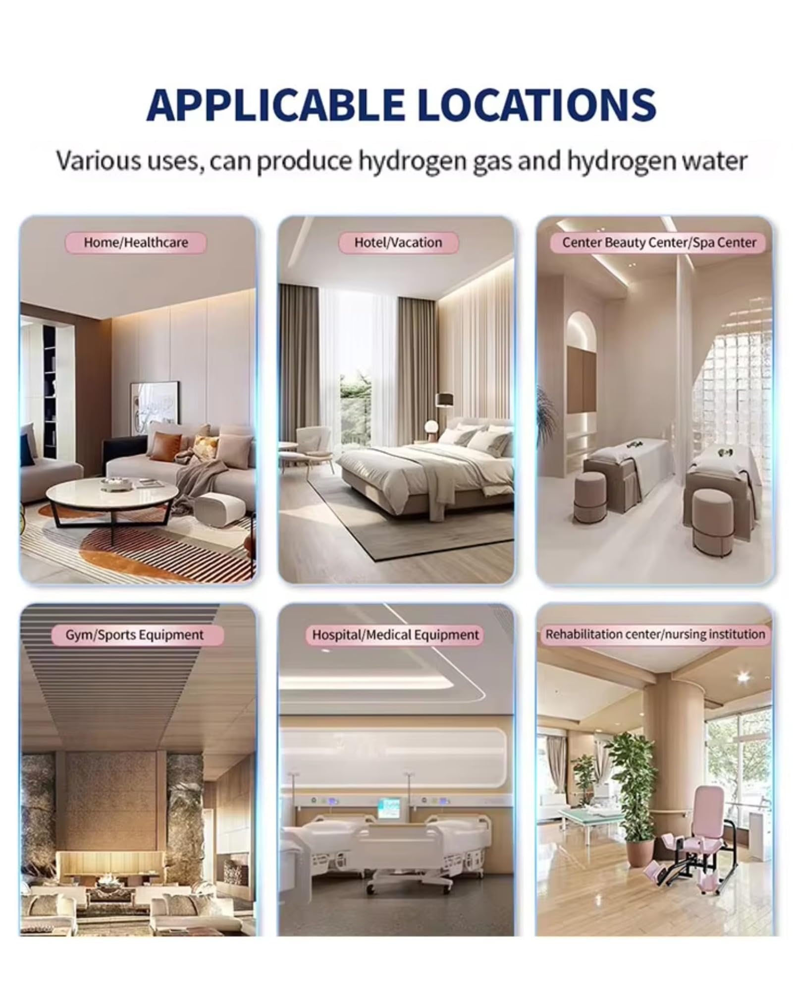 Tragbares Wasserstoff-Inhalationsgerät 225 ml/min, SPE/PEM Wasserstoffgenerator, Kompakter und Leiser Inhalator für Zuhause, Büro und Reisen, EIN-Knopf-Bedienung Pink 225ml/min