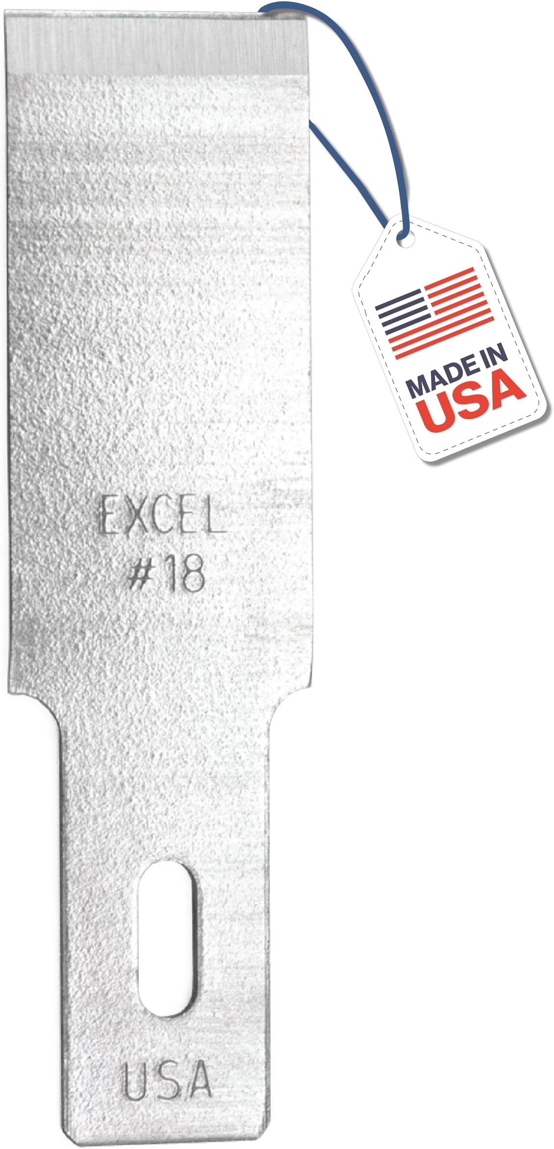 #18 Wood Chisel Blades, 1/2" High-Carbon Steel – 100-Pack for Craft & Hobby Knives – Fits K2 K5 K6 Handles – Precision Carving, Shaving & Shaping on Wood, Plastic, Foam – Made in USA