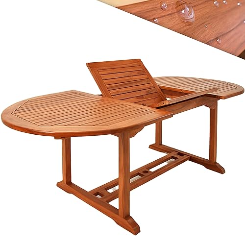 Casaria® Table De Jardin Extensible Type Papillon 150-200 cm -