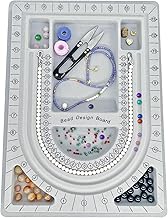 Bead plate, bead measuring plate, jewelry design tray, bead design table, suitable for necklace, jewelry production, design, measurement, DIY production