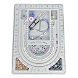 SXDMHYB Bead plate, bead measuring plate, jewelry design tray, bead design table, suitable for necklace, jewelry production, design, measurement, DIY production