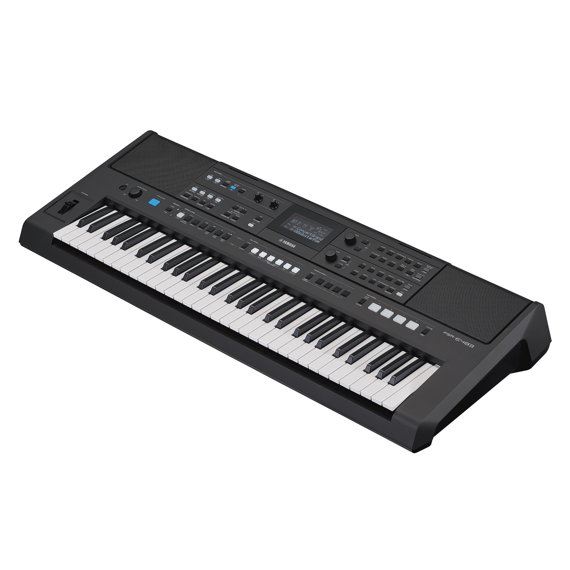 Yamaha PSR-E483 61-Key Portable Keyboard, Lightweight Design, Built-in Voices & Styles, USB Connectivity, Touch Response Keys, Ideal for Beginners, Students, Learning & Home Practice