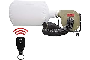 BUCKTOOL Wall-Mounted Dust Collector: Powerful and Portable