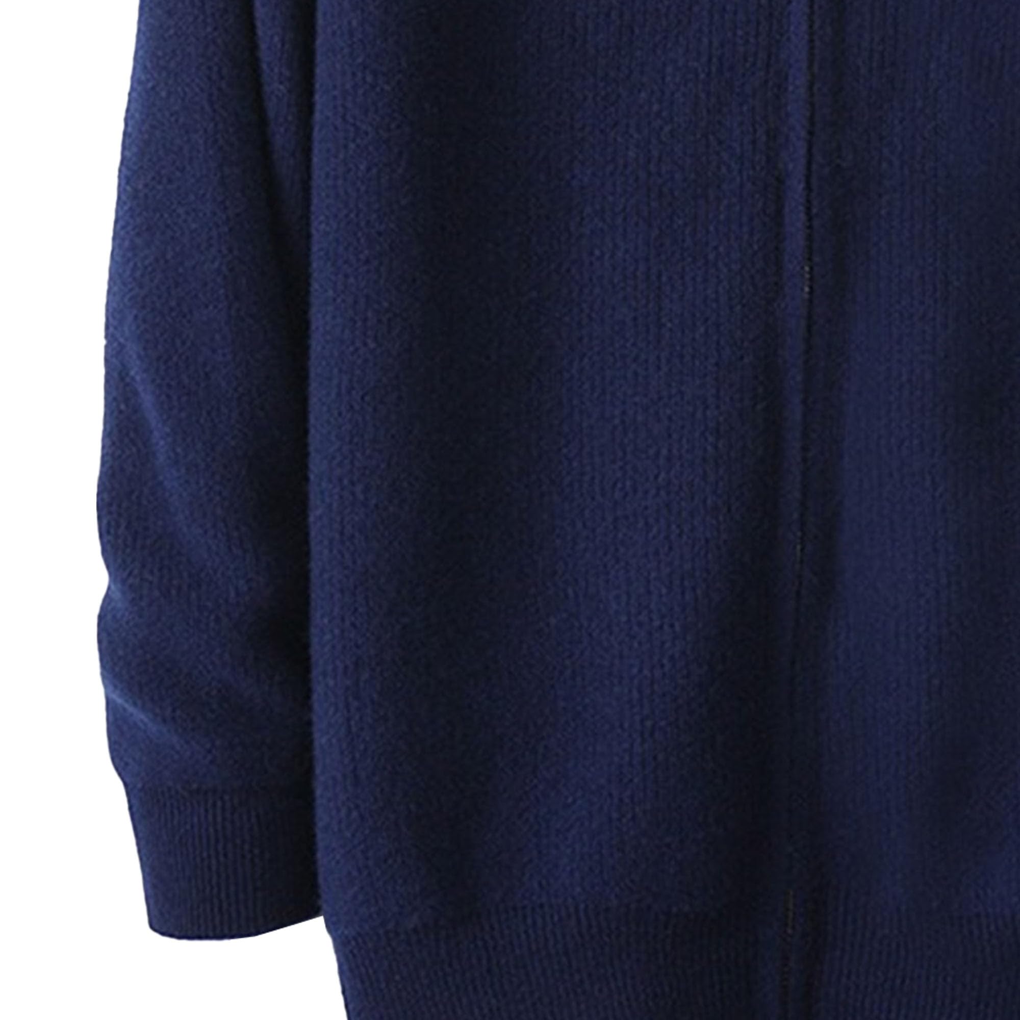 Cardigan da uomo in lana merino-lana con cappuccio e cerniera morbido cardigan con cappuccio autunno-inverno tinta unita felpa allentata