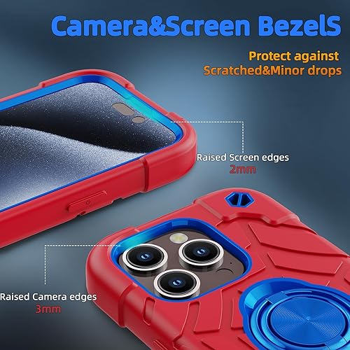 Miniatura 4 de Compatible with iPhone 15 Pro max case with2×Screen Protectors Duty 3-Layer Rugged Pocket-Friendly Military Grade ShockproofDrop ProofHeavy Duty