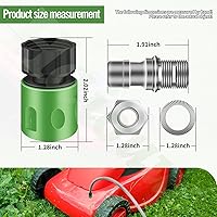 Vista 2 de Kit de lavado de cubierta de cortacésped, compatible con MTD, Troy-Bilt, tractor de cortacésped Craftsman, adaptador de limpieza de cubierta Cub