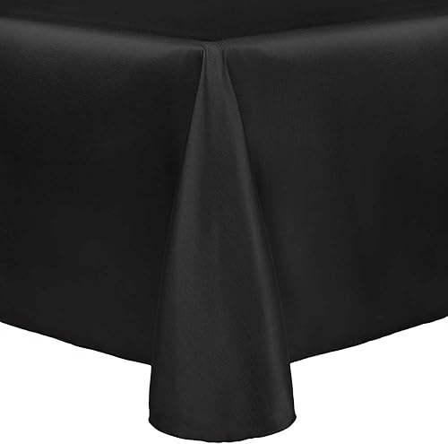 Miniatura 10 de ULTIMATE TEXTILE Majestic - Mantel ovalado reversible Shantung Satin (52 x 70 pulgadas), color plateado