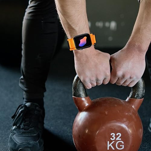 Miniatura 7 de Compatible con Apple Watch, correa deportiva de nailon súper resistente con diseño de bucle tejido para iWatch 4244453840411.929 in, correa militar