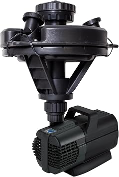 OASE 45383 1/4 Hp Floating Fountain with Lights, Black