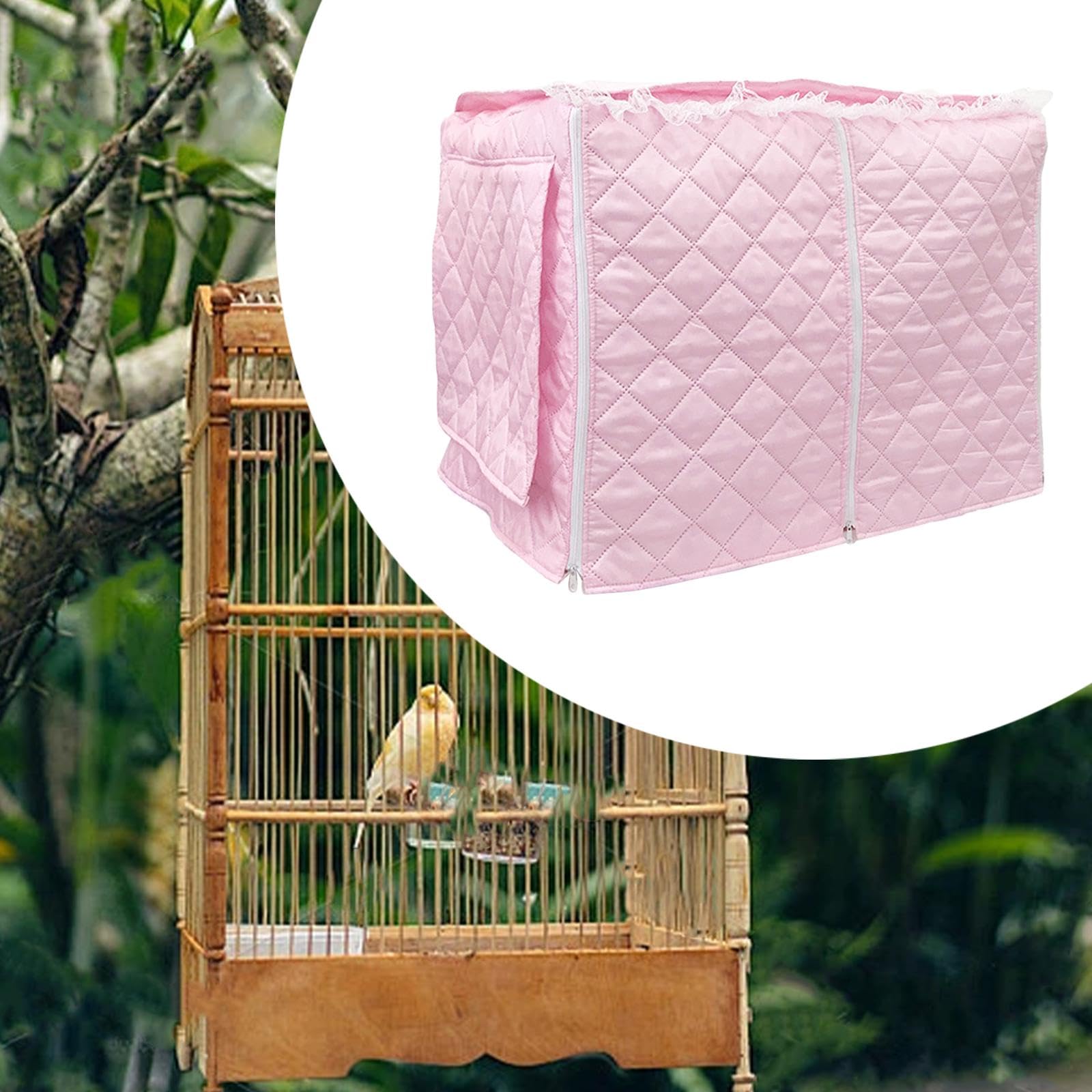Vogelkäfigabdeckung, Verdunkelungsabdeckung, Staubdicht, Vogelkäfigabdeckung für Wellensittiche, Vogelbedarf, L