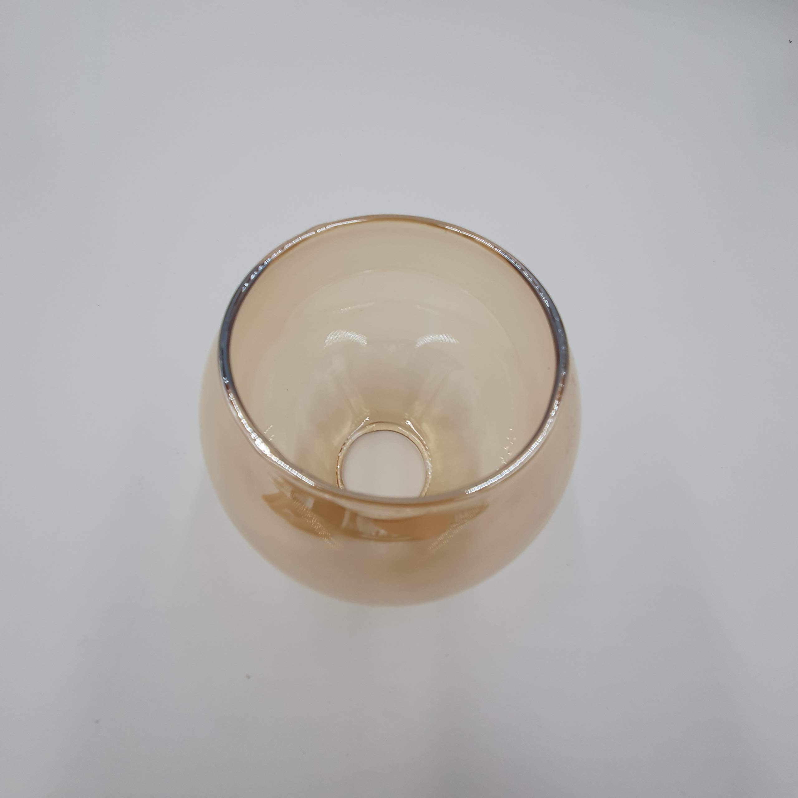 Set di 5 paralumi E14 Castello, colore oro, vetro di ricambio per lampada a sospensione, lampada da comodino, faretto da soffitto e lampada