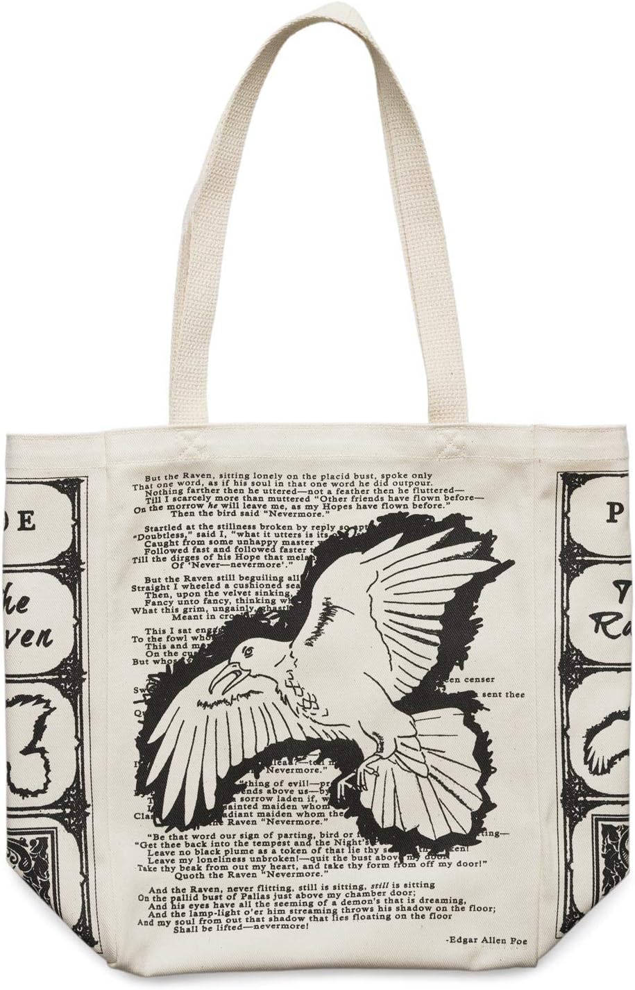 Storiarts Edgar Allan Poe's The Raven Book Tote