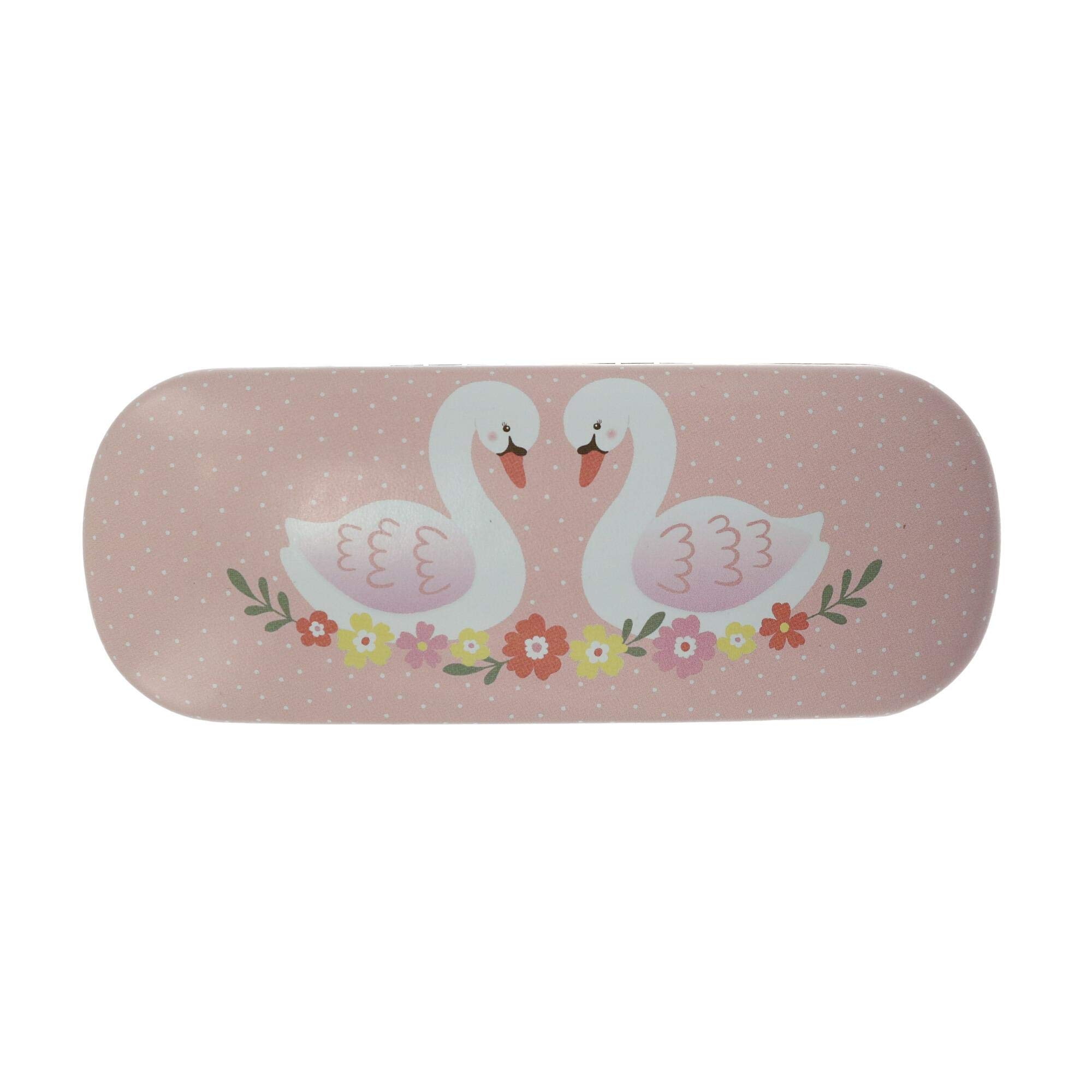 Sass & Belle Pastel Pink Rjb Stone Freya Swan Glasses Case